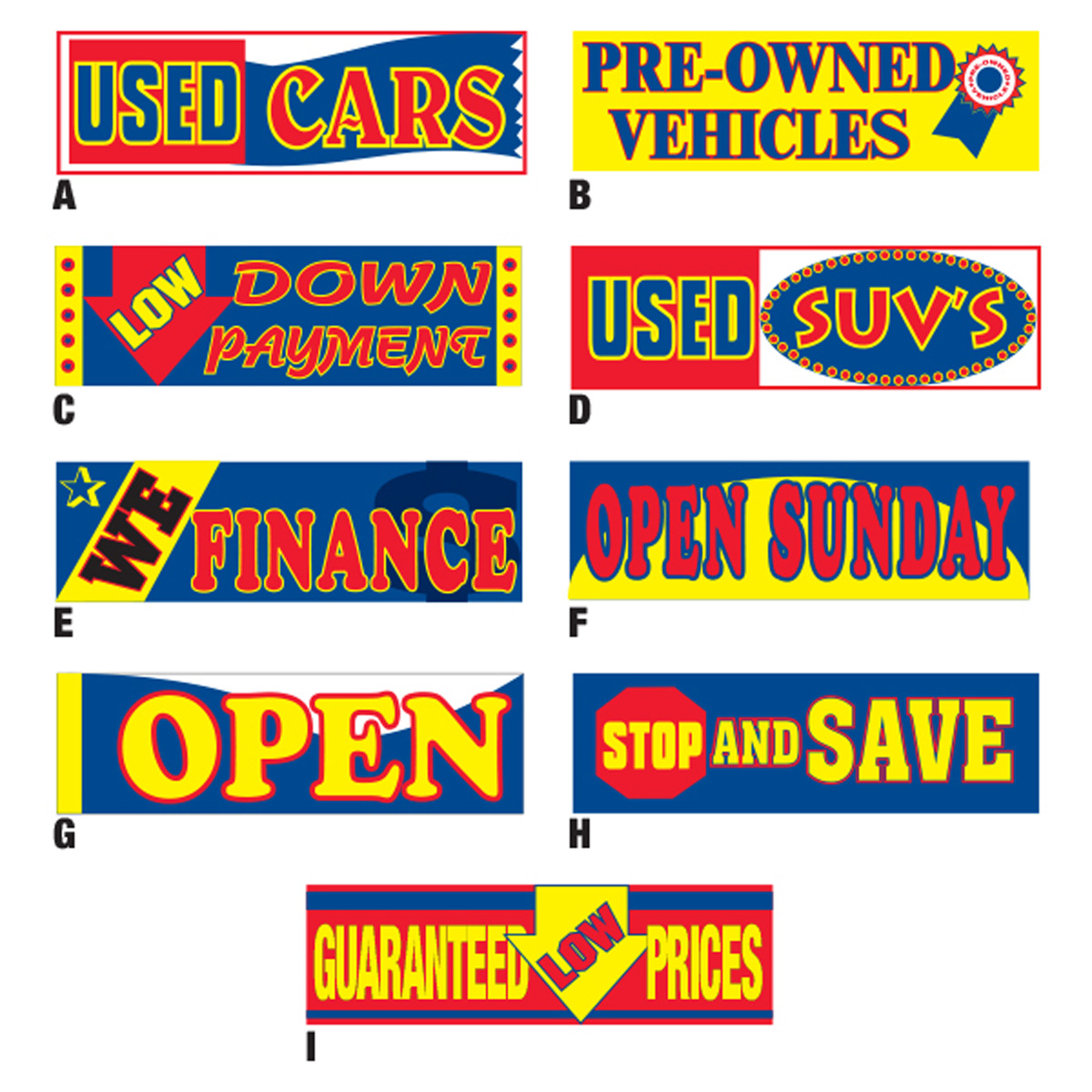 Digitally Printed Stock Banners