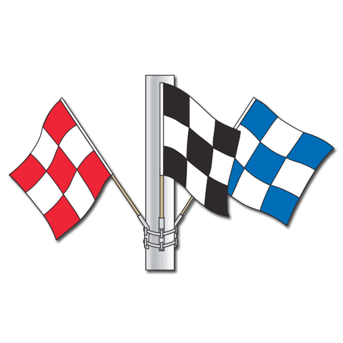 Checkered Nylon Flag Sets