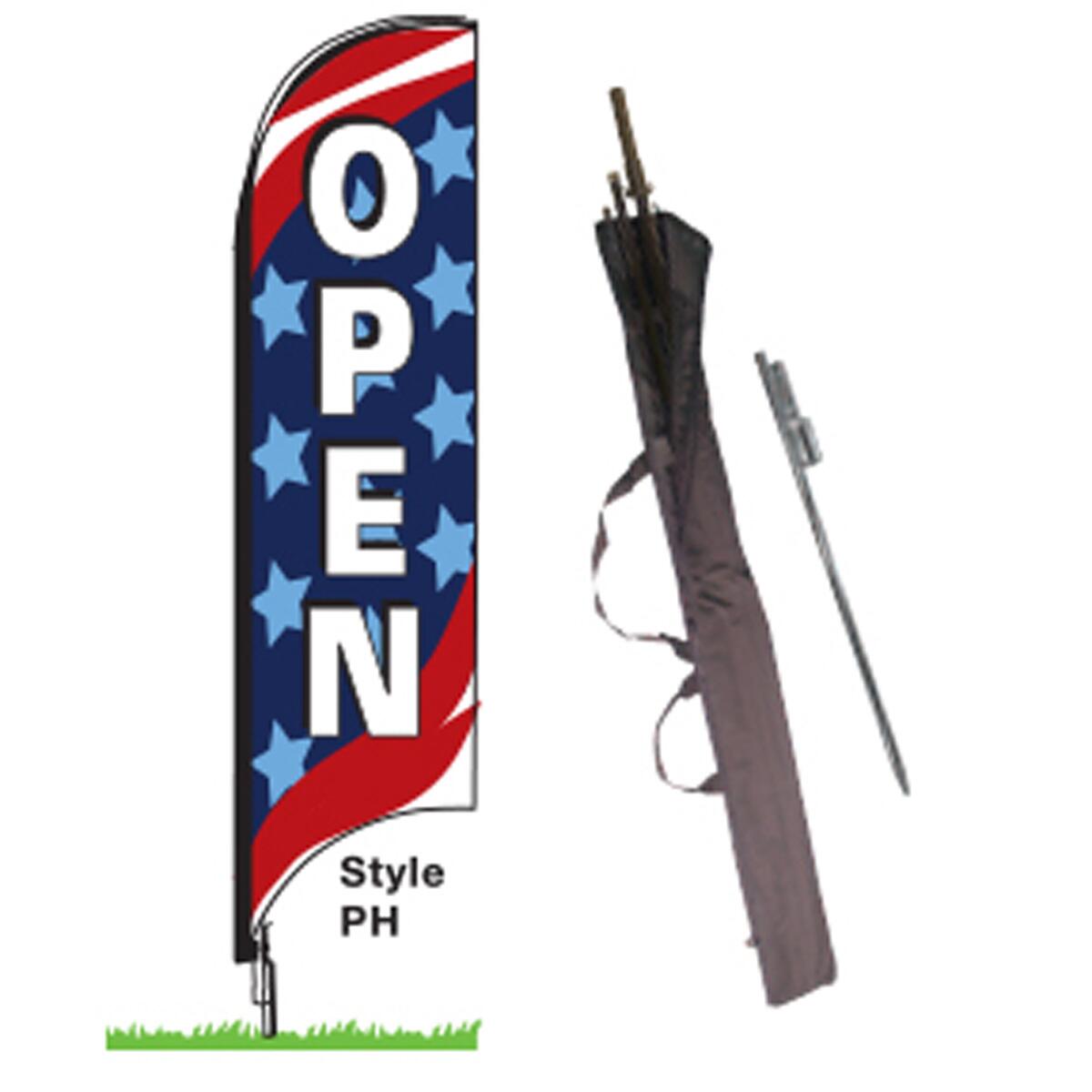 Complete Patriotic Tall Flag Kits