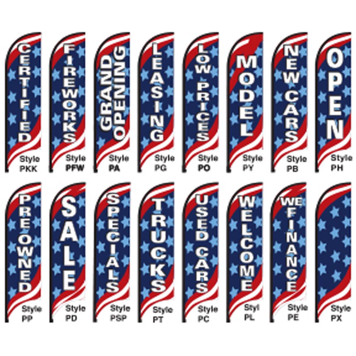 Complete Patriotic Tall Flag Kits - Image 2