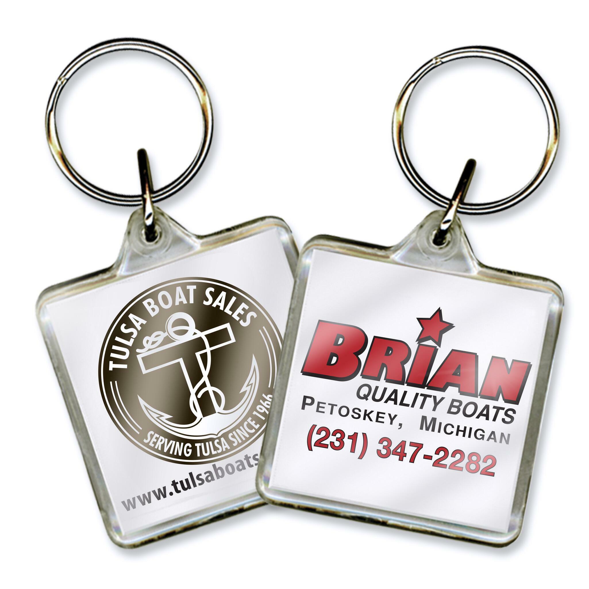 Clear Acrylic Key Fobs