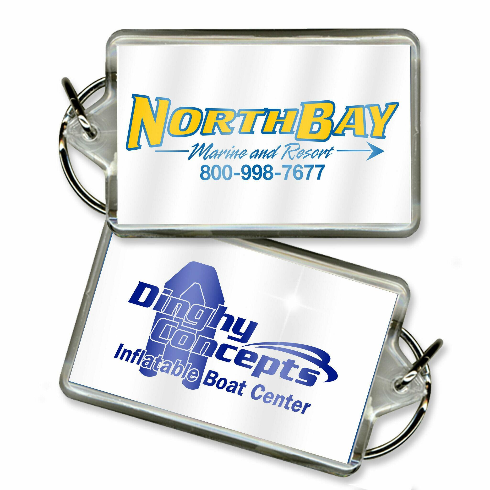 Clear Acrylic Key Fobs