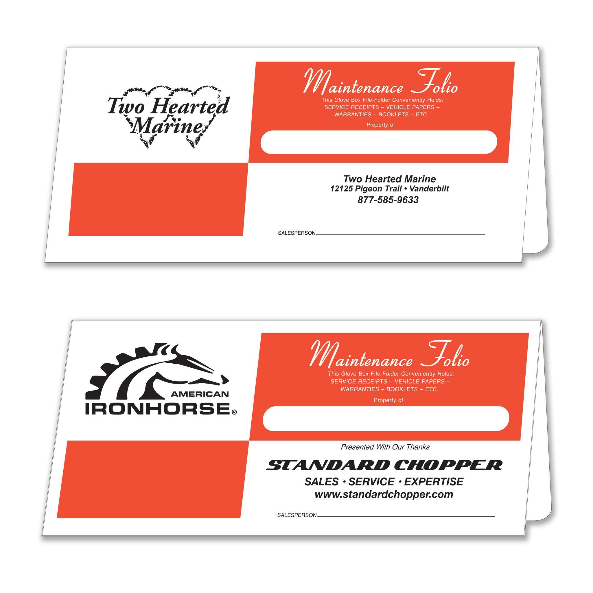 Maintenance Folios