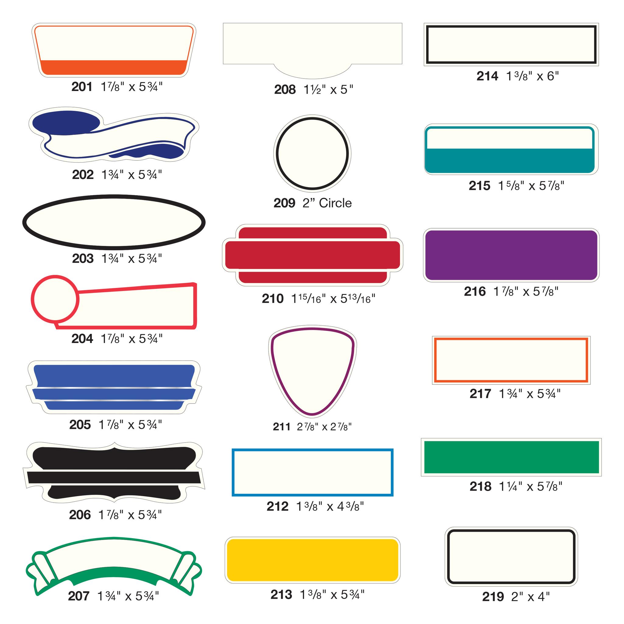 Die-Cut Shape Decals - Image 2
