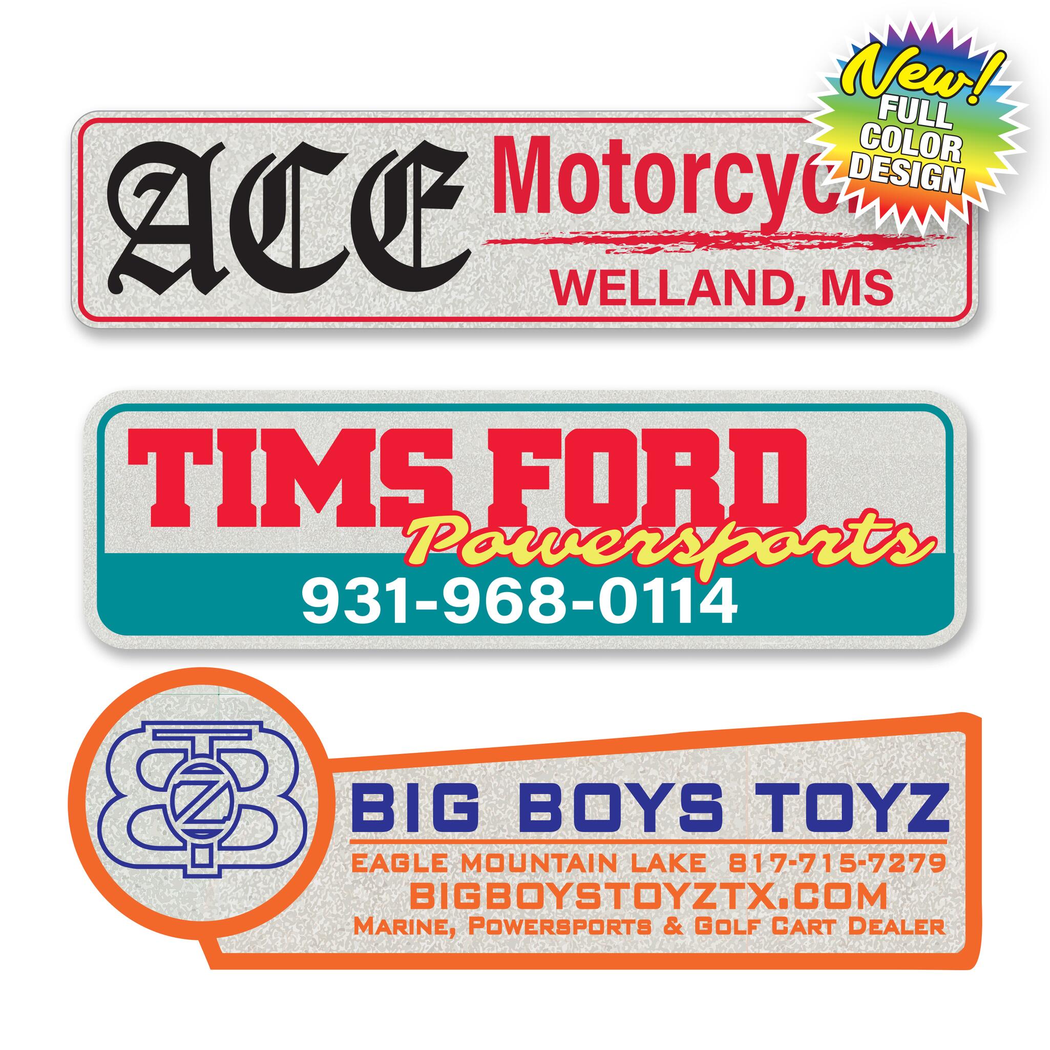 Die-Cut Shape Decals