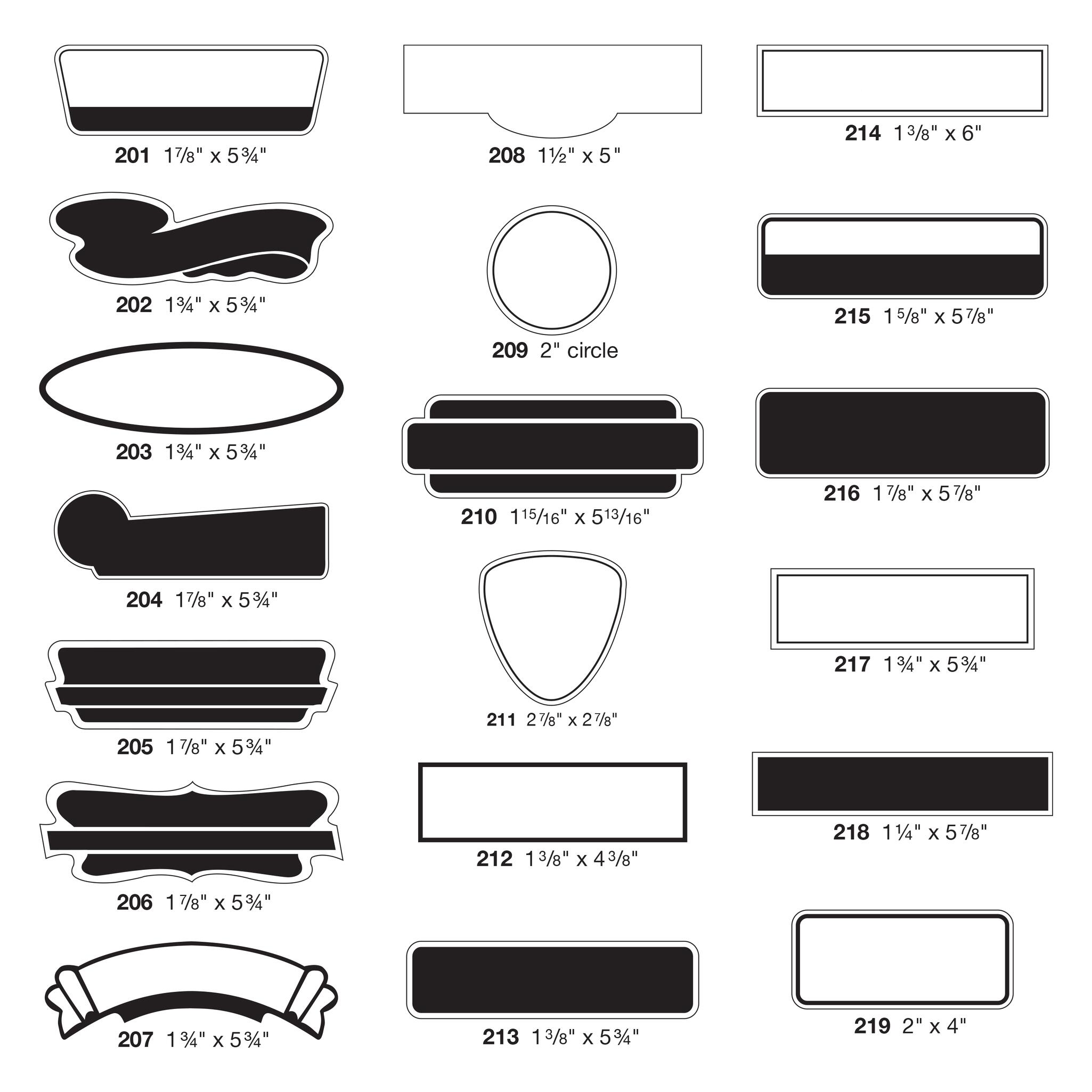 Die-Cut Shape Decals - Image 2